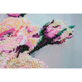 Bead Embroidery Kit Roses Flowers Beaded stitching Beadwork Bead needlepoint DIY