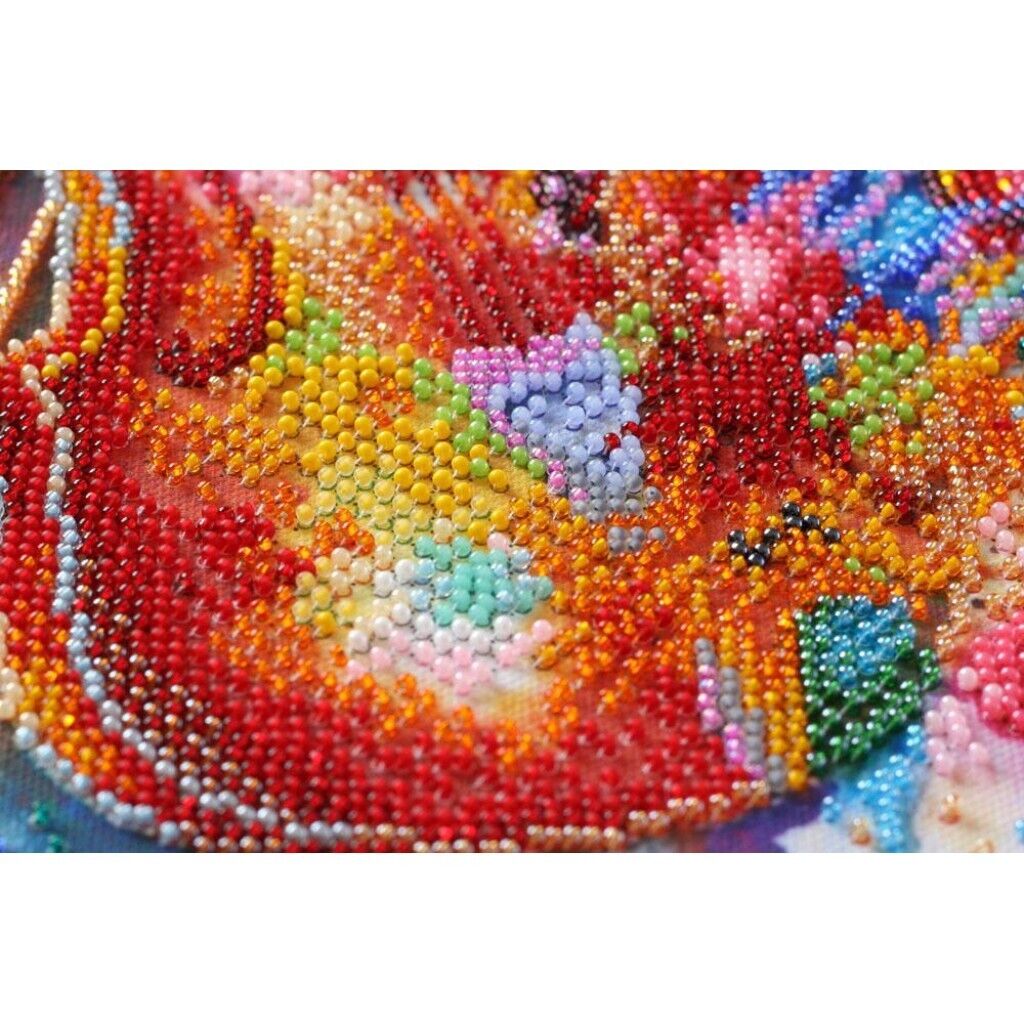 Bead Embroidery Kit Violin sounds Beaded stitching Bead needlepoint Beadwork DIY