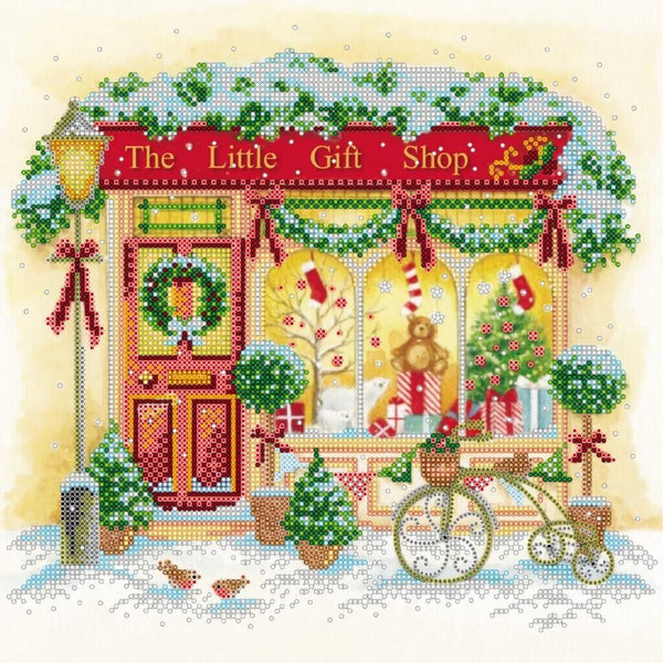 Bead Embroidery Kit New Year's joys Bead stitching Bead needlepoint DIY