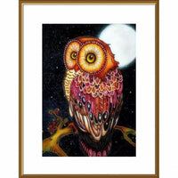 Bead Embroidery Kit Owl DIY Bead needlepoint Bead stitching Beadwork Beading