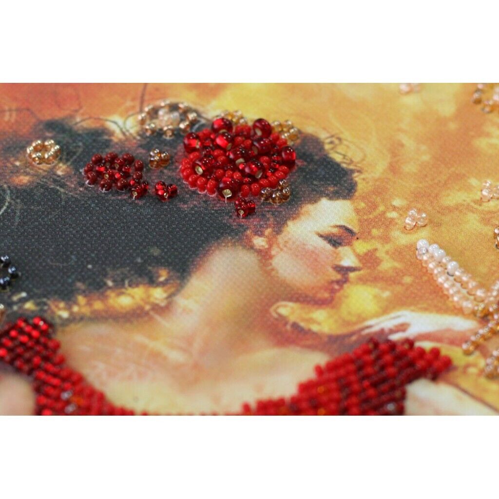 Bead Embroidery Kit Dancer Beaded stitching Bead needlepoint Beadwork DIY