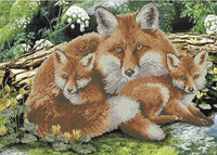 Bead Embroidery Kit Fox DIY Beaded needlepoint Beaded stitching