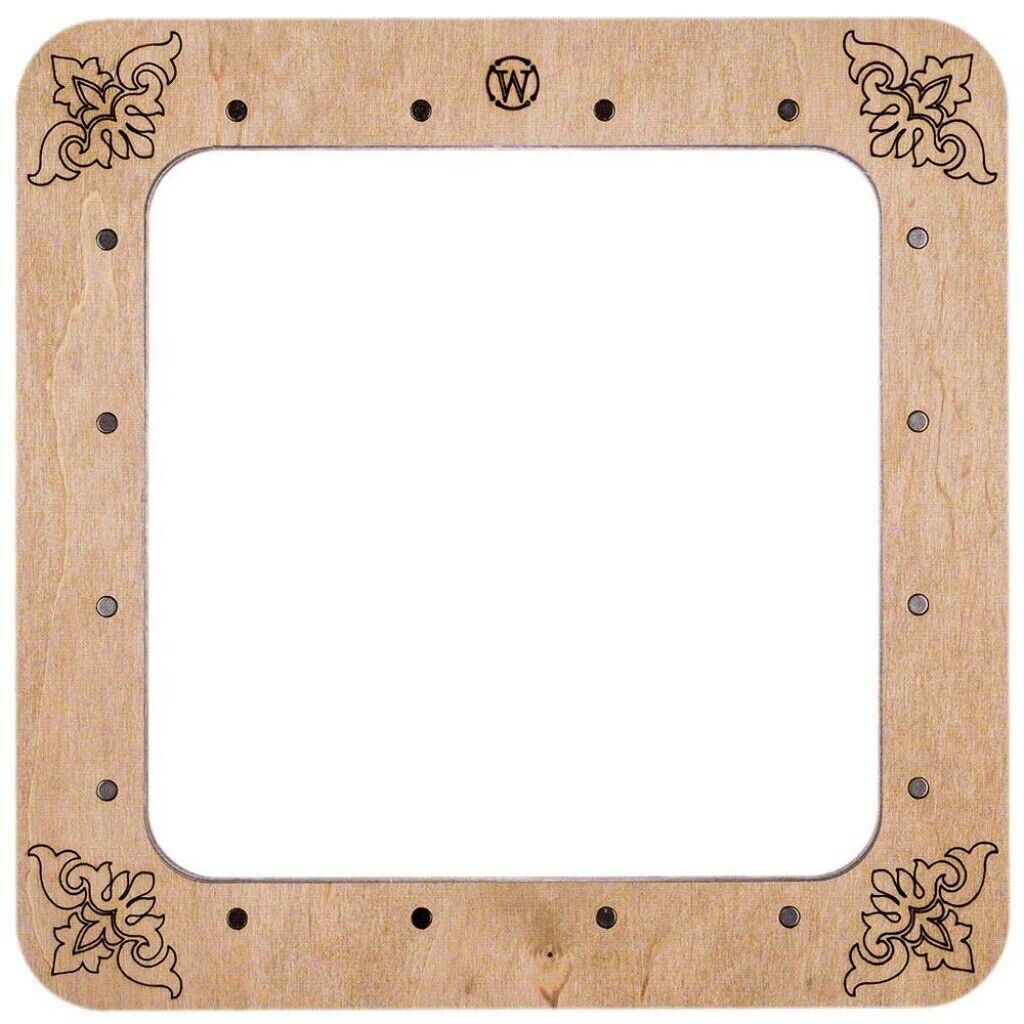 Wooden embroidery frame on magnets Magnetic embroidery frame 19x19cm 7.6"x7.6"
