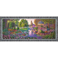 Bead Embroidery Kit Lake Bead stitching Bead needlepoint DIY