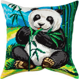 Tapestry Pillow Cover DIY kit "Panda" Needlepoint kit Printed canvas 