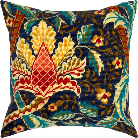 Tapestry Pillow Cover DIY kit "Hazelnut" Needlepoint kit Printed canvas