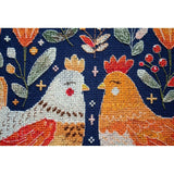 Counted Cross Stitch Kit Chickens DIY Unprinted canvas