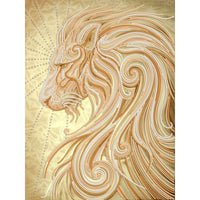 Bead Embroidery Kit Lion Bead needlepoint Bead stitching Beadwork DIY