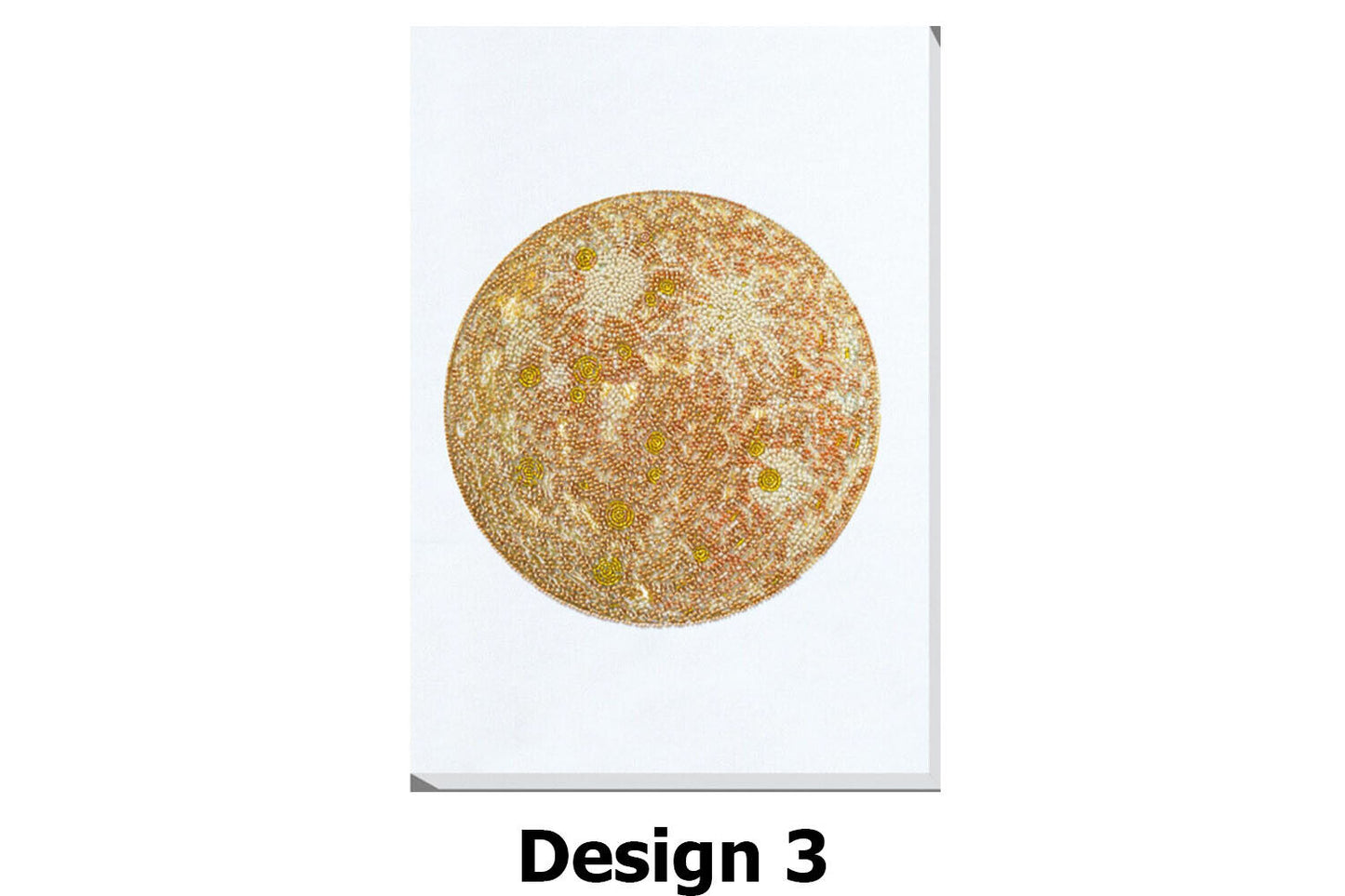 Bead Embroidery Kit Moon Beaded stitching Bead needlepoint Beadwork DIY