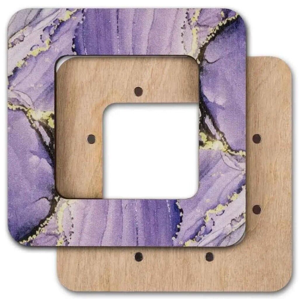 Wooden embroidery frame on magnets Magnetic embroidery frame 6x6cm 2.4"x2.4"