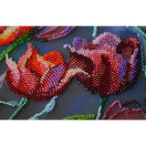 Bead Embroidery Kit Tulips Flower Beaded stitching Beadwork Bead needlepoint DIY