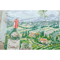 Counted Cross Stitch Kit Sommelier's dream DIY Unprinted canvas