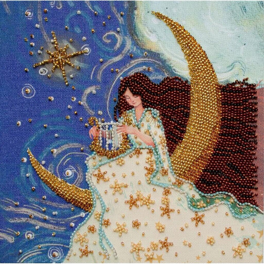 Bead Embroidery Kit Andromeda Beaded stitching Bead needlepoint DIY