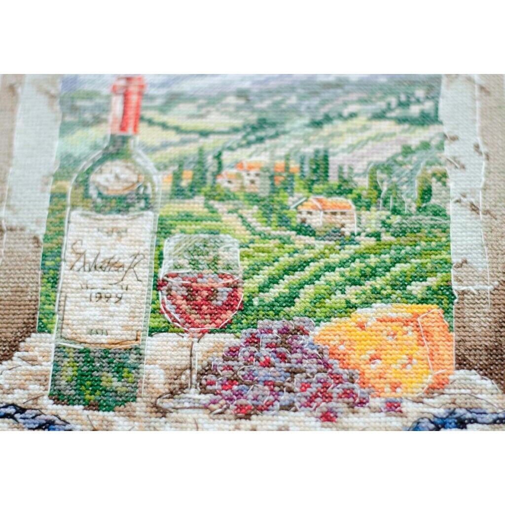 Counted Cross Stitch Kit Sommelier's dream DIY Unprinted canvas