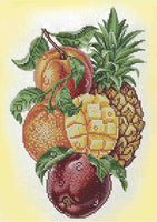 Bead Embroidery Kit Fruits DIY Beaded needlepoint Beaded stitching