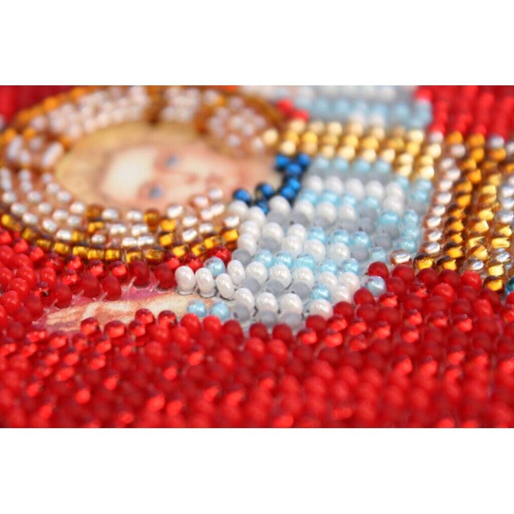 Bead Embroidery Kit Icon Virgin Mary Mother of God Beaded stitching DIY