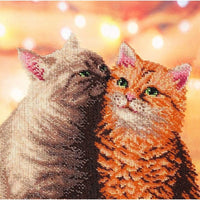 Bead Embroidery Kit Cats Bead needlepoint Bead stitching Beadwork DIY