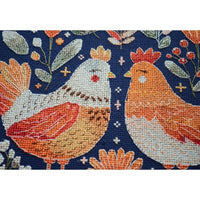 Counted Cross Stitch Kit Chickens DIY Unprinted canvas