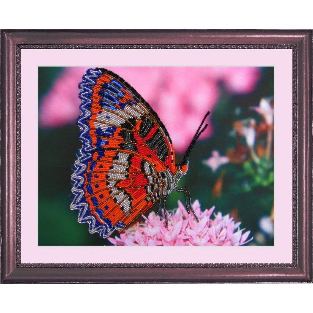 Bead Embroidery Kit Butterfly DIY Bead needlepoint Beadwork