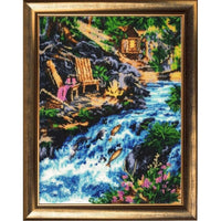 Full Bead Embroidery Kit Upstream Beaded needlepoint Bead stitching Beadwork