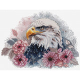 Counted Cross Stitch Kit Hunting eagle Luca-S DIY Unprinted canvas