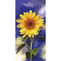 Bead Embroidery Kit Sunflower DIY Bead needlepoint Bead stitching Beadwork