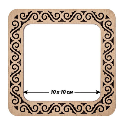 Wooden embroidery frame on magnets Magnetic embroidery frame 14x14cm 5.6"x5.6"
