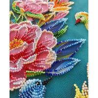 Bead Embroidery Kit Spring Flower Beaded stitching Beadwork Bead needlepoint DIY