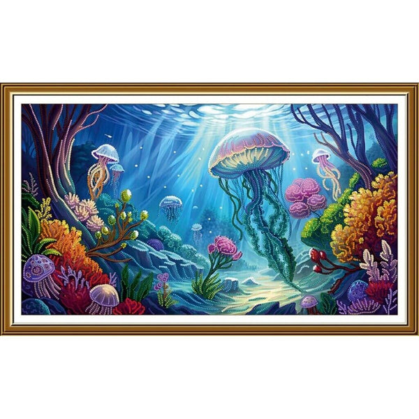 Bead Embroidery Kit Underwater Kingdom Bead needlepoint Bead stitching DIY