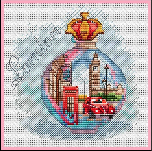 Counted Cross Stitch Kit London DIY Unprinted canvas