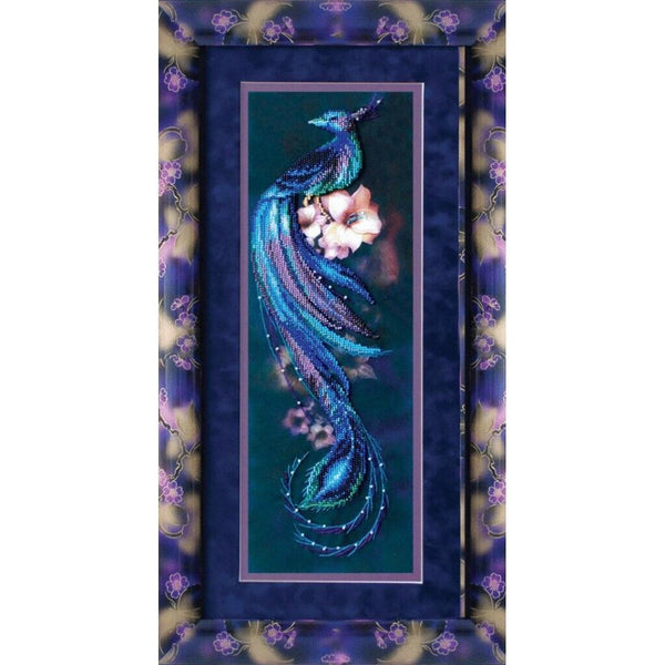 Bead Embroidery Kit Blue bird DIY Bead needlepoint Beadwork