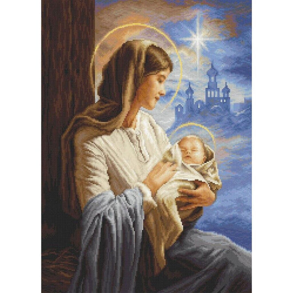 Gobelin kit Tapestry embroidery Kit Virgin Mary Luca-S DIY Unprinted canvas