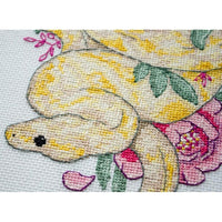 Counted Cross Stitch Kit Snake DIY Unprinted canvas