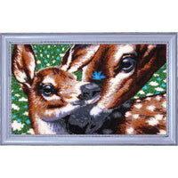 Bead Embroidery Kit Deer DIY Bead needlepoint Beadwork