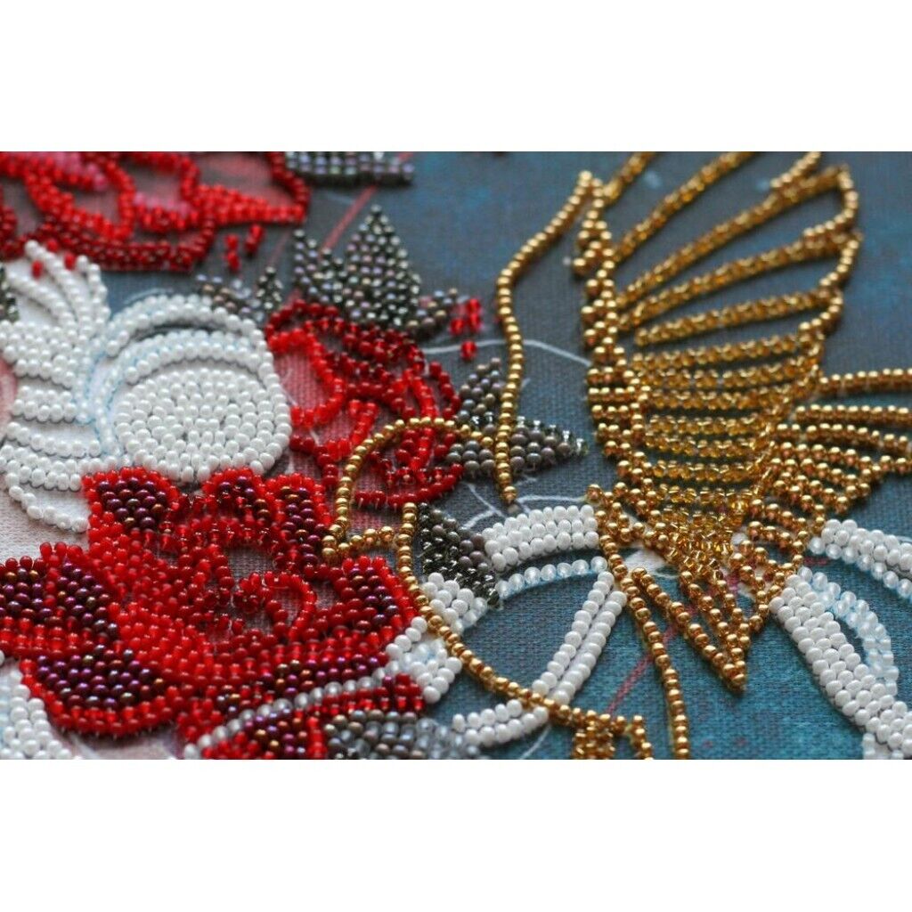 Bead Embroidery Kit Lady Towards the dream Bead needlepoint Beadwork DIY