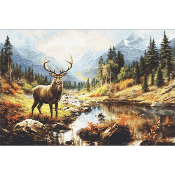 Gobelin kit Tapestry embroidery Kit Beauty of nature Luca-S DIY Unprinted canvas