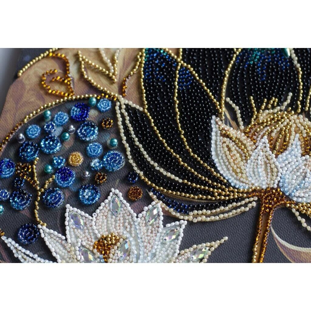 Bead Embroidery Kit Flowers of a dream Beadwork Bead needlepoint DIY