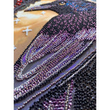 Bead Embroidery Kit Black Crow Beaded stitching Bead needlepoint Beading DIY