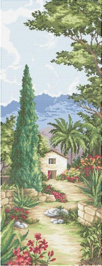 Full Bead Embroidery Kit Emerald cypress DIY Bead needlepoint Beaded stitching