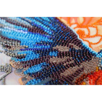 Bead Embroidery Kit A colorful bird Bead needlepoint Beading Beadwork DIY