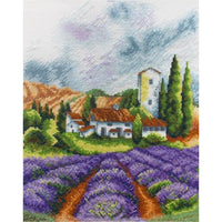 Counted Cross Stitch Kit Lavender scent DIY Unprinted canvas