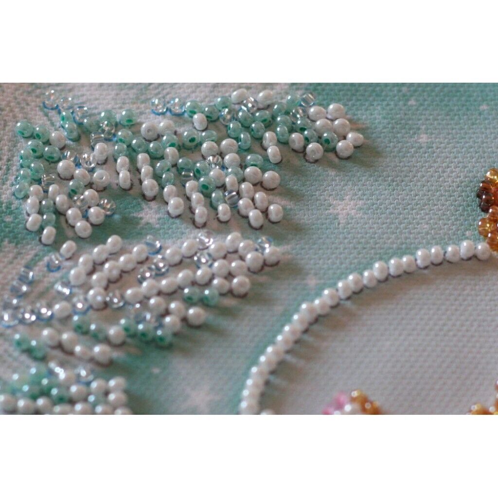 Bead Embroidery Kit Christmas Bead stitching Bead needlepoint DIY