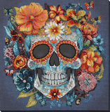 Bead Embroidery Kit Calavera Beaded stitching Bead needlepoint Beadwork DIY