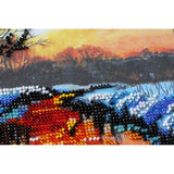 Bead Embroidery Kit Winter Bead stitching Bead needlepoint DIY