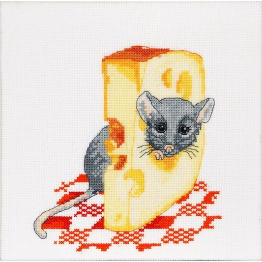 Counted Cross Stitch Kit Mouse DIY Alisena