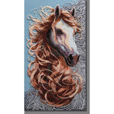 Bead Embroidery Kit DIY Horse Bead needlepoint Beadwork Beading