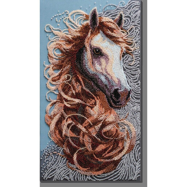 Bead Embroidery Kit DIY Horse Bead needlepoint Beadwork Beading