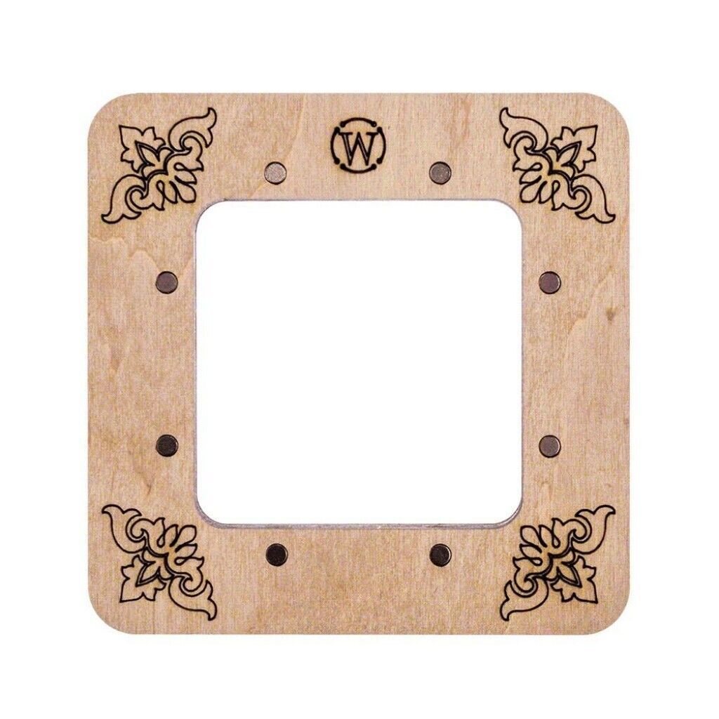 Wooden embroidery frame on magnets Magnetic embroidery frame 10x10cm 4"x4"