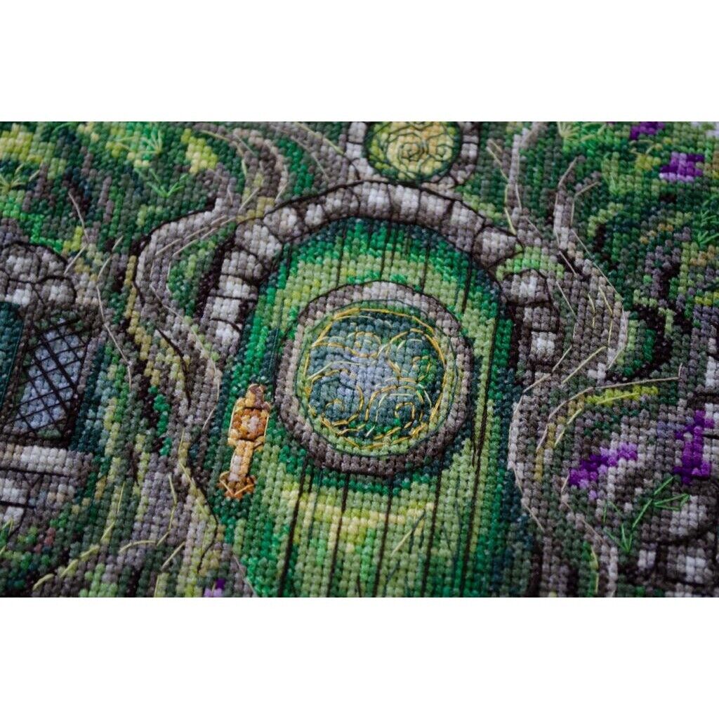 Counted Cross Stitch Kit House of the elves DIY Unprinted canvas