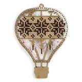 Bead Embroidery Kit on Plastic Gold balloon DIY Christmas tree toy